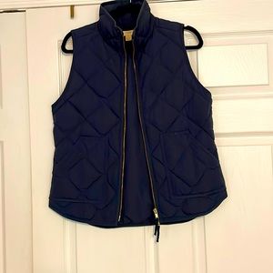 JCrew Factory Navy Blue Quilted Vest